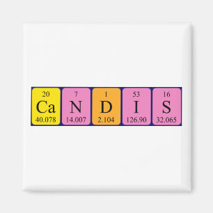 Candis periodic table name magnet