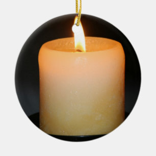 candle ceramic ornament