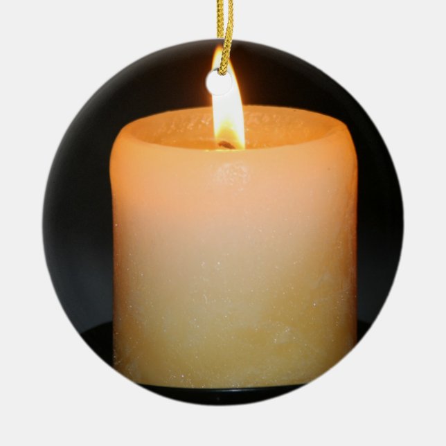 candle ceramic ornament (Front)