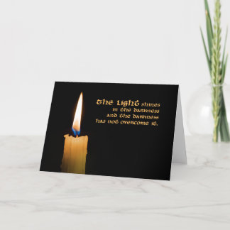 Candle Christmas Card (blank inside)