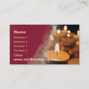 Candle Customisable Template Business Card