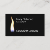 Candle flame on black