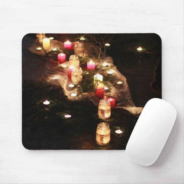 Candle Glow Mousepad by Sotnichenko – Customizable (With Mouse)