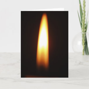Candle Greeting Card- Blank Inside Holiday Card