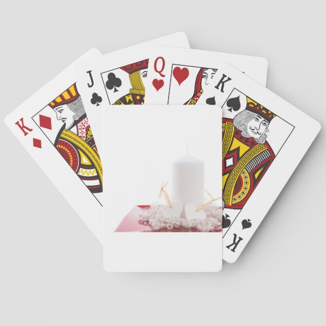 Candle & Hearts Playing Cards (Back)