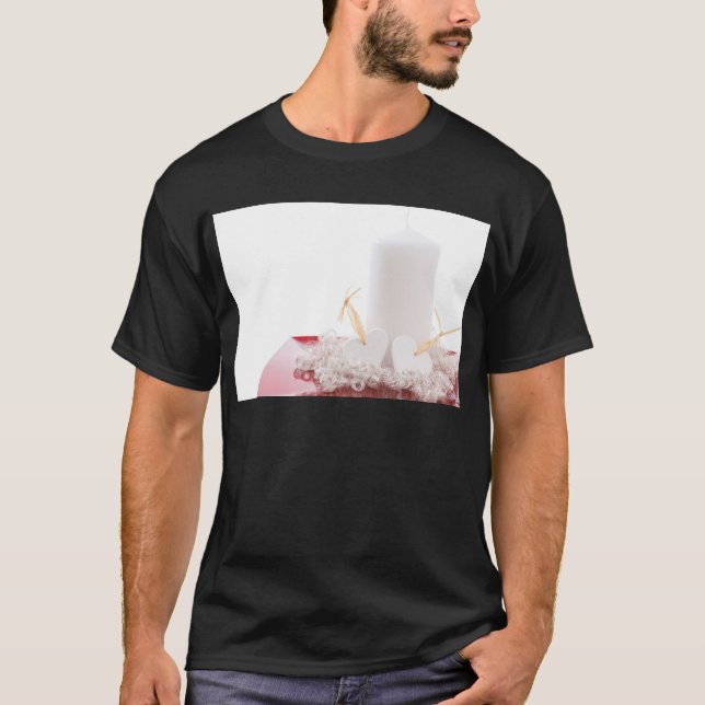 Candle & Hearts T-Shirt (Front)