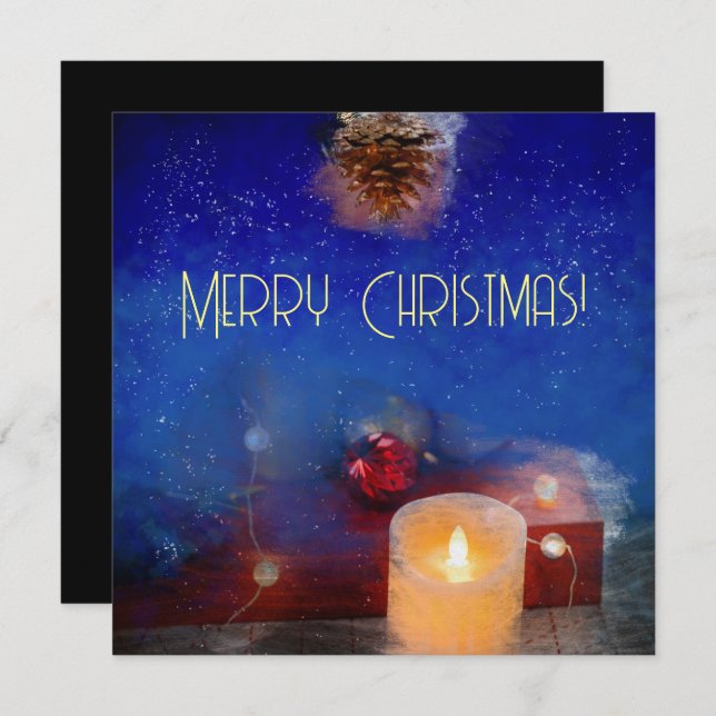 Candle in the Christmas night (Front/Back)