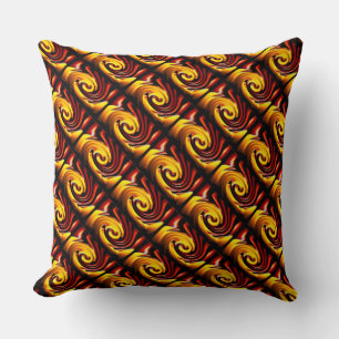 Candle in the Wind (yellow/red) Throw Pillow