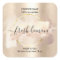 Candle label product label blush pink watercolor