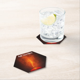 Candle Light in the Dark Paper Coaster