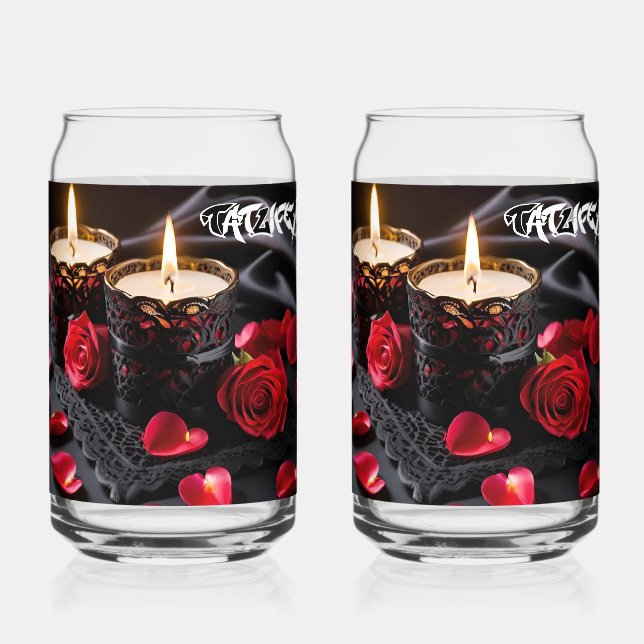 Candle-lit Romance Drinkware Set Can Glass (Front)