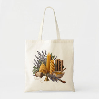 Candle Maker Lavender Workshop Canvas Tote Bag