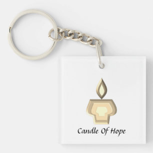 Candle Of Hope Keychain