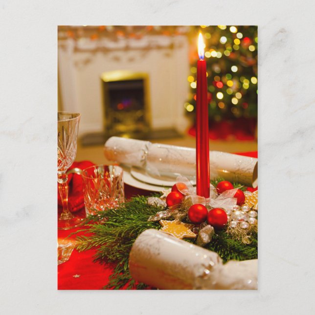 Candle on Table Postcard (Front)