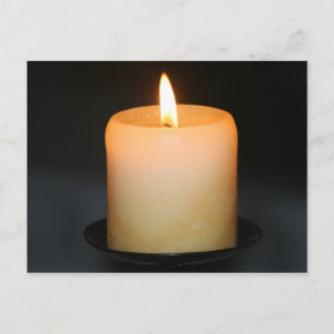 candle postcard