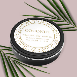 Candle Product Label Dalmatian Pattern Design