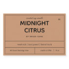 Candle Product Label Design