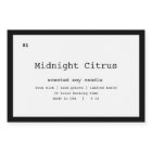 Candle Product Label Design