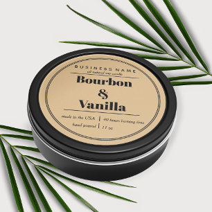 Candle Product Label Design