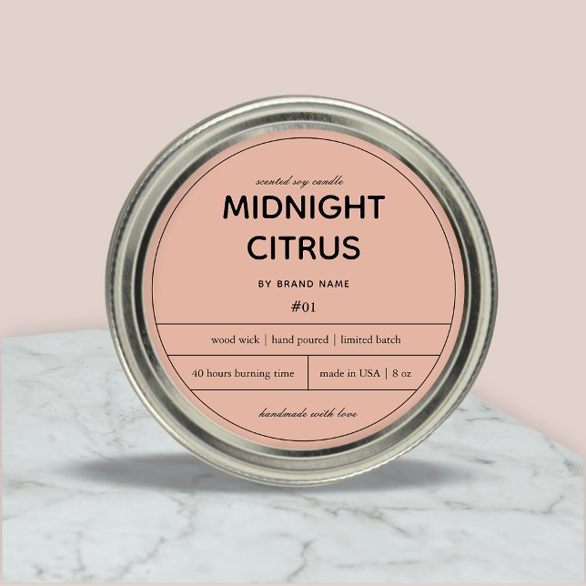 Candle Product Label Design (Creator Uploaded)