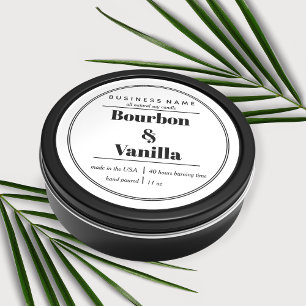 Candle Product Label Design