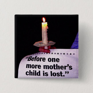 Candle Protest 2 Inch Square Button