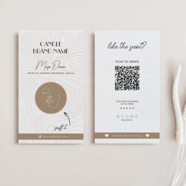 Candle Scent Card, Candle Samples Insert (Creator Uploaded)