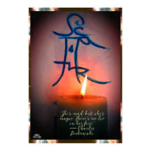 Candle & Sigil with a quote by Linandara Poster
