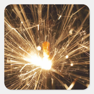 candle square sticker