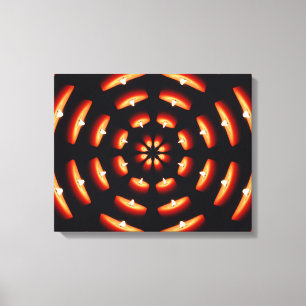 Candle Wheel Wrapped Canvas