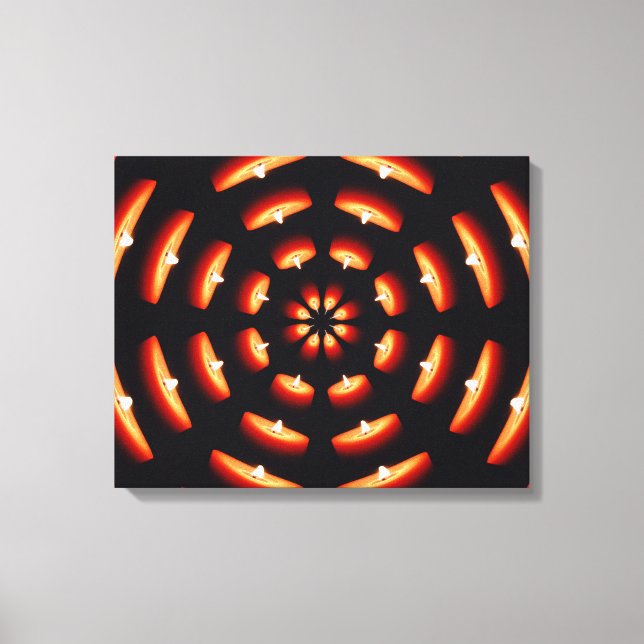 Candle Wheel Wrapped Canvas (Front)