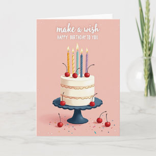 Candle Wish Birthday Card