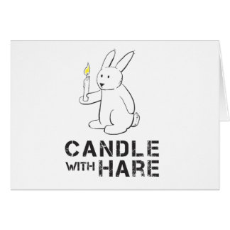 Candle With Hare - Product