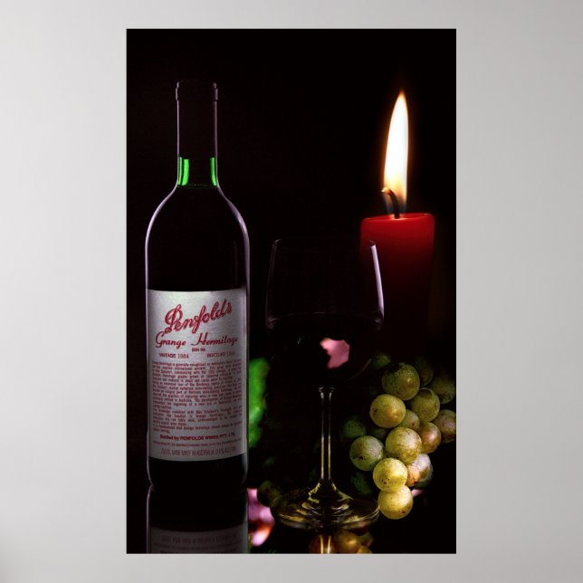 CANDLELIGHT and WINE Poster (Front)