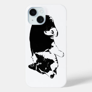 candlelight calm, corgi joy iPhone 15 case