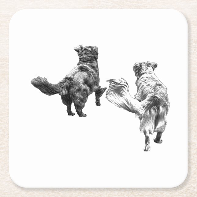 Candlelight Companions Square Paper Coaster (Front)