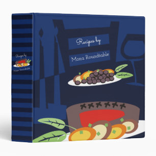 Candlelight dinner steak personal recipe cookbook binder