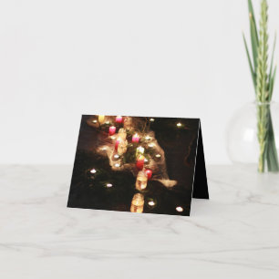 Candlelight Folded Thank You Card – Customizable