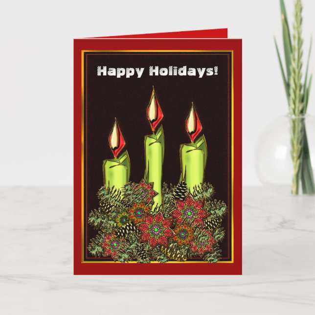 Candlelight Holiday Card (Front)
