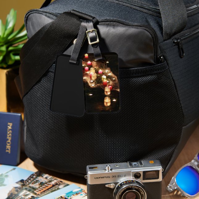 Candlelight Journey Luggage Tag – Customizable (Front & Back)