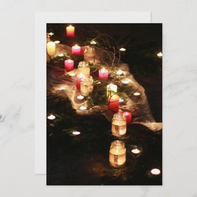 Candlelight Magic Evening Invitation – Customize (Front/Back)