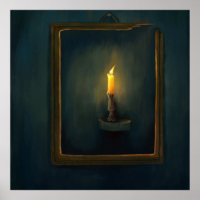 Candlelight painting Poster (Front)