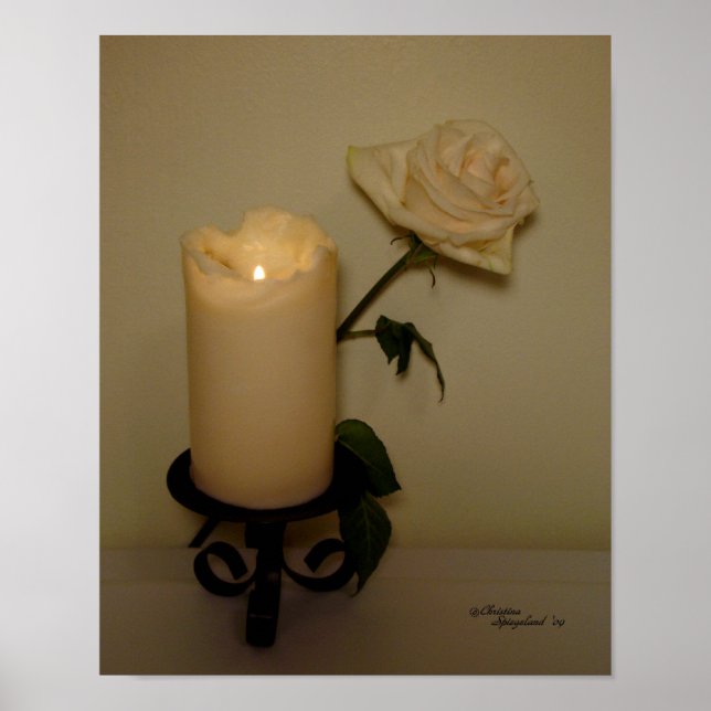 Candlelight Rose Poster (Front)