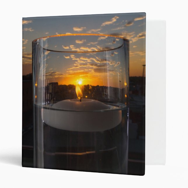 Candlelight Sunset Binder (Front/Inside)