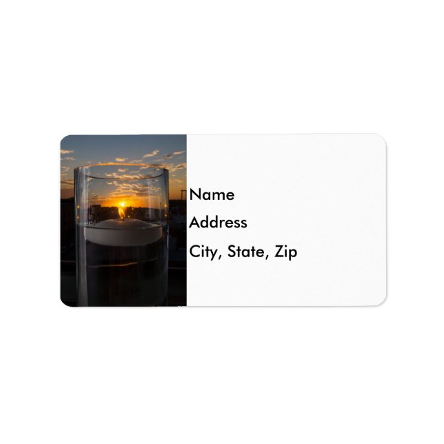 Candlelight Sunset Label (Front)