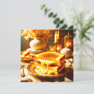Candlelit Comfort Meal: Grilled Cheese Sandwich  Save The Date