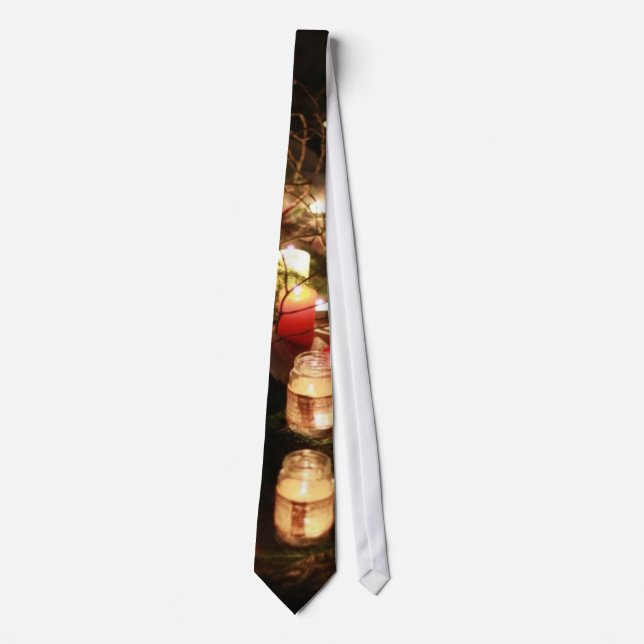 Candlelit Path Art Tie – Customizable (Front)