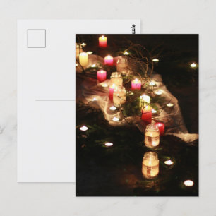 Candlelit Path Postcard Design – Customizable