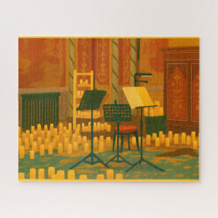 Candlelit Prelude – Music Room, Brighton Pavilion Jigsaw Puzzle
