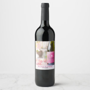 Candles And Bottle Wine Label